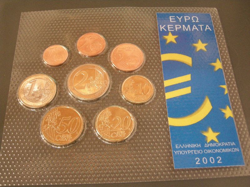 (afbeelding voor) BU set Griekenland 2002 met letters